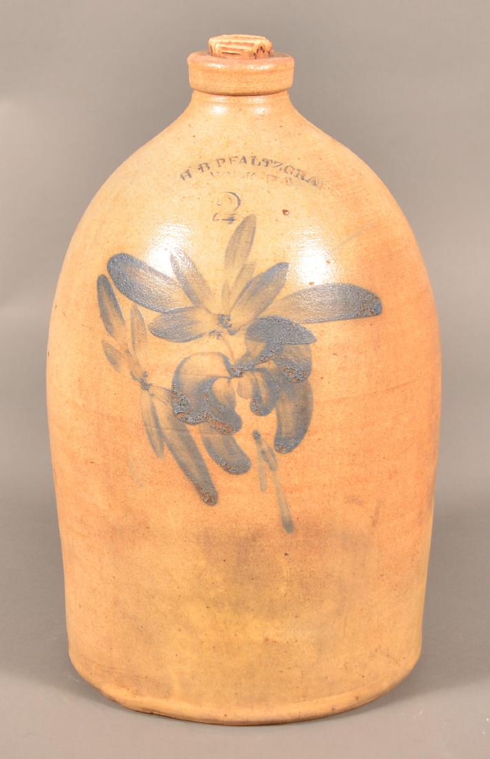 H.B. Pfaltzgraff, York, PA Two Gallon Stoneware Jug. (1 of 3)