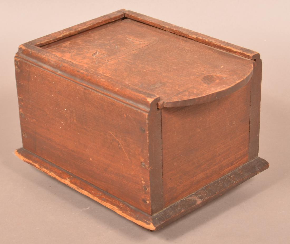 Pennsylvania 19th Century Cherry Slide-lid Box. (1 of 4)