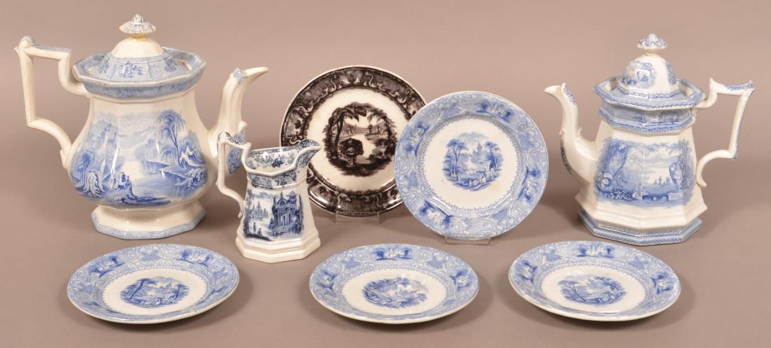 Eight Pieces of Decorated Ironstone China. (1 of 3)
