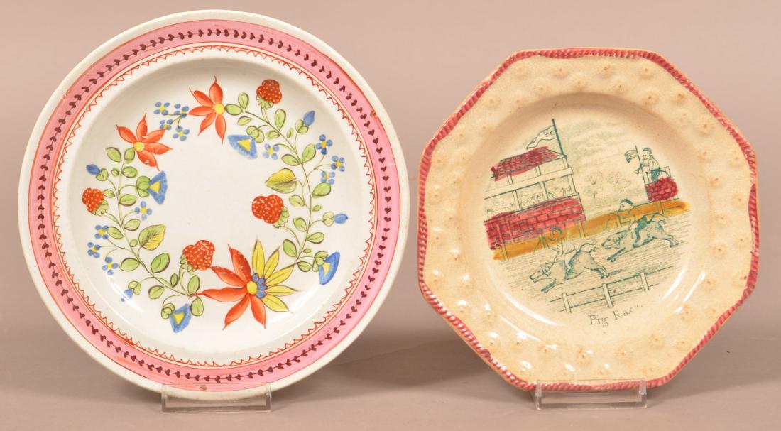 Two Antique China Toddy Plates. (1 of 1)