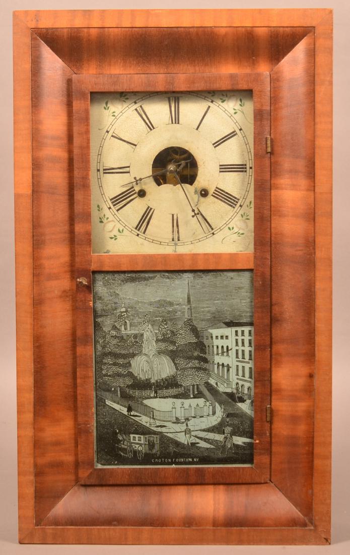 George Marsh Mahogany Veneered Ogee Case Clock. (1 of 2)