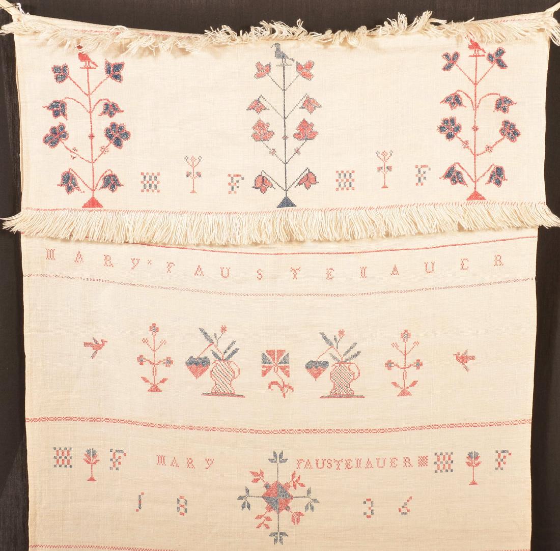 Mary Faustenauer 1836 Show Towel. (1 of 5)