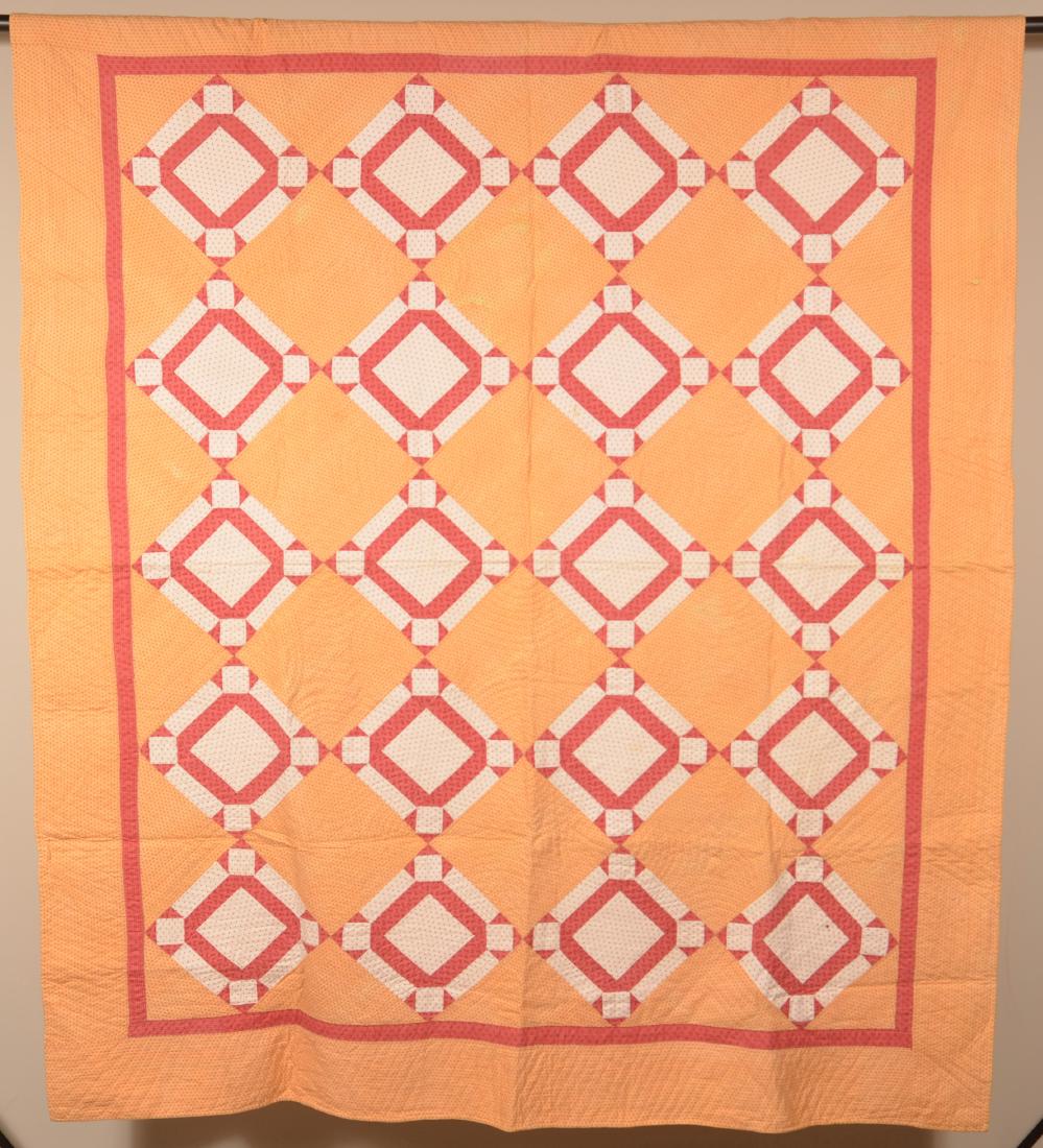 Antique Geometric Pattern Patchwork Quilt. (1 of 3)