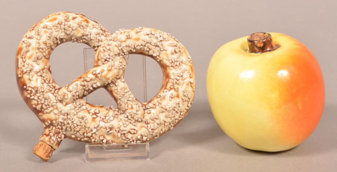 Two Antique Ceramic Flasks. (1 of 3)