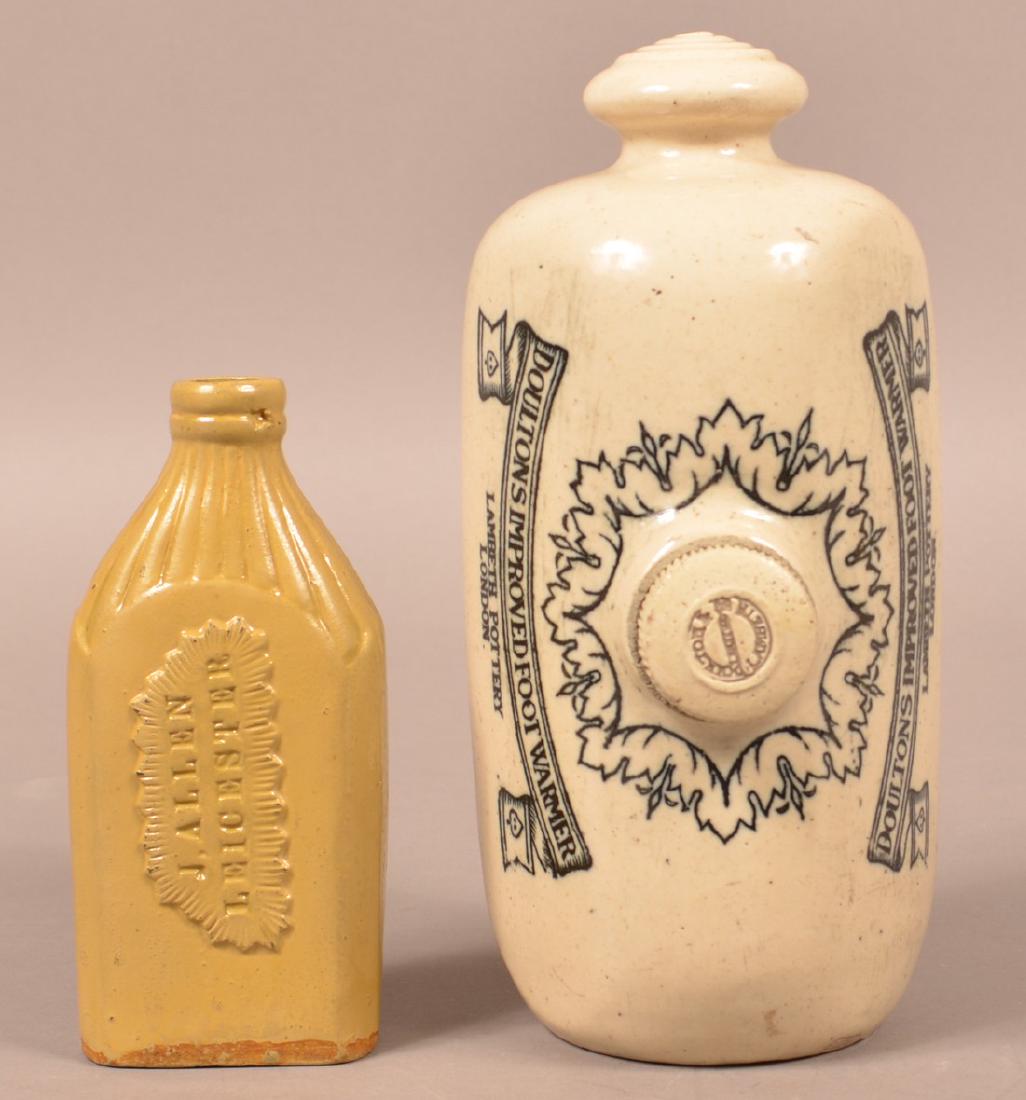 Two Pieces of Glazed English Stoneware. (1 of 3)