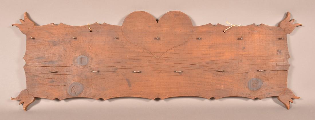 Pennsylvania 19th Century Pine Utensil Rack. (1 of 1)