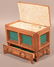 Antique Tramp Art Sewing Box. - 2