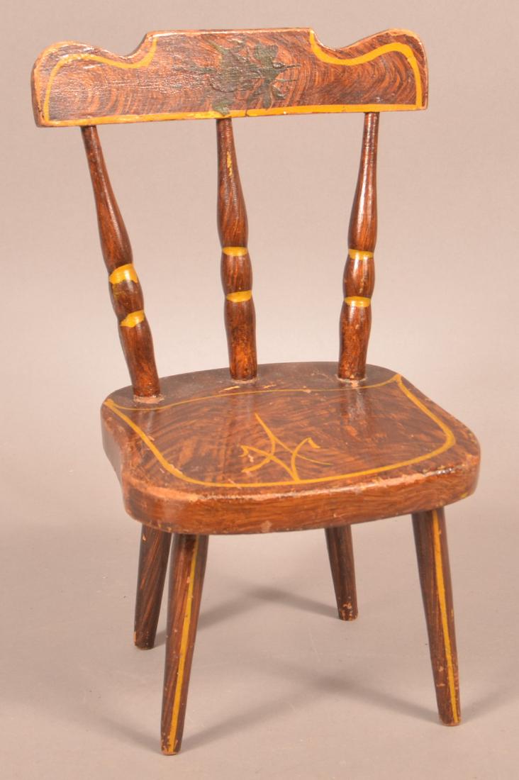 PA 19th Century Miniature Chair. (1 of 2)
