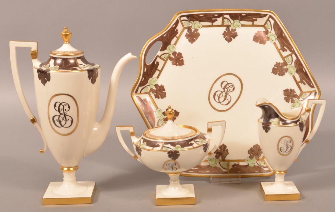 Belleek Porcelain Four Piece Tea Service. (1 of 4)