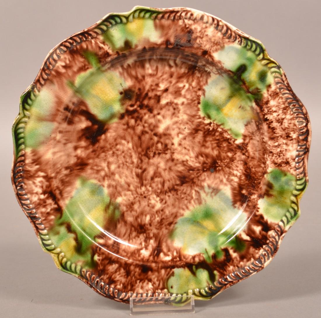 Wheildon Ware Scalloped Edge Plate. (1 of 2)