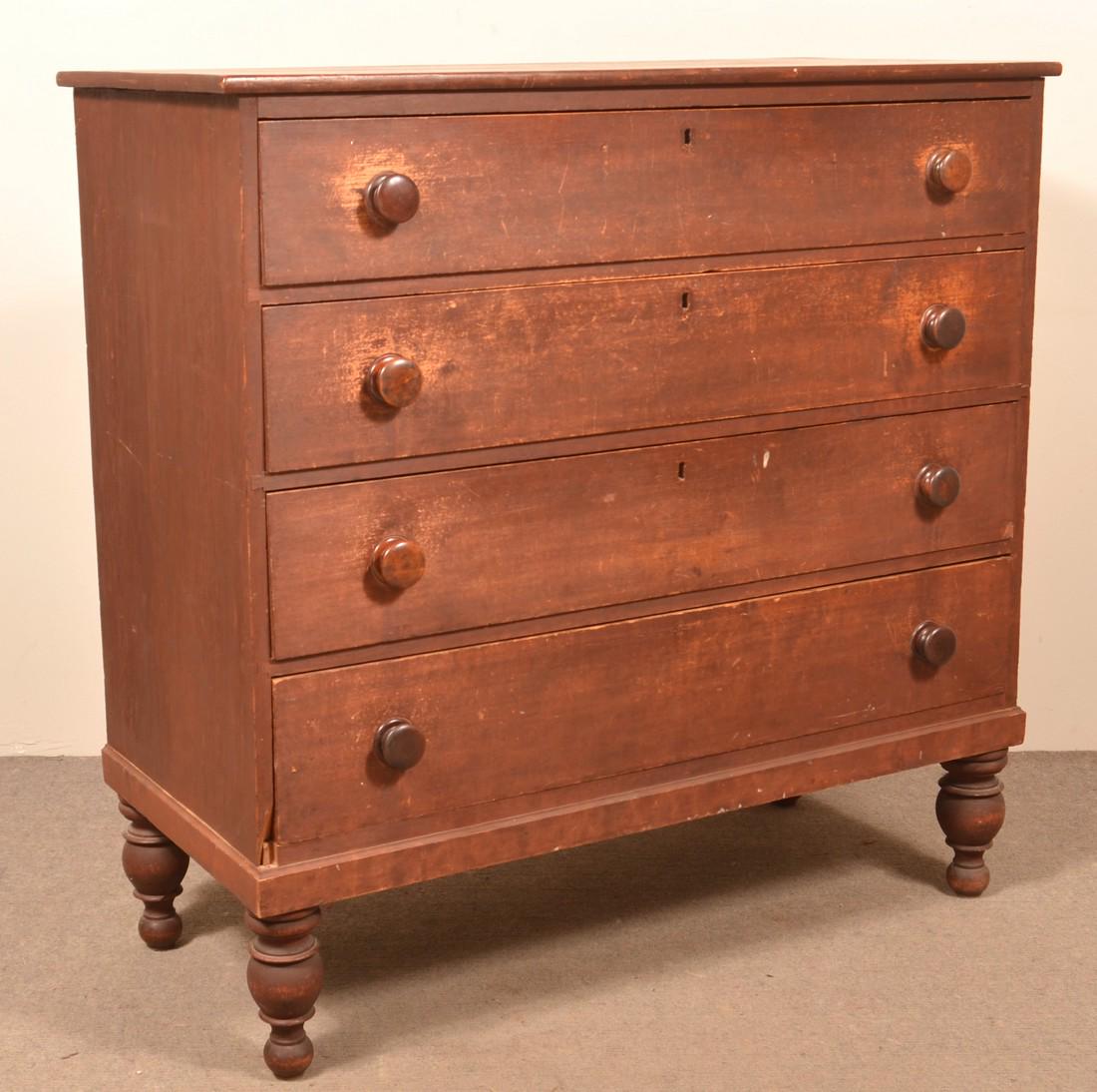 American Federal Softwood Chest of Drawers. (1 of 3)
