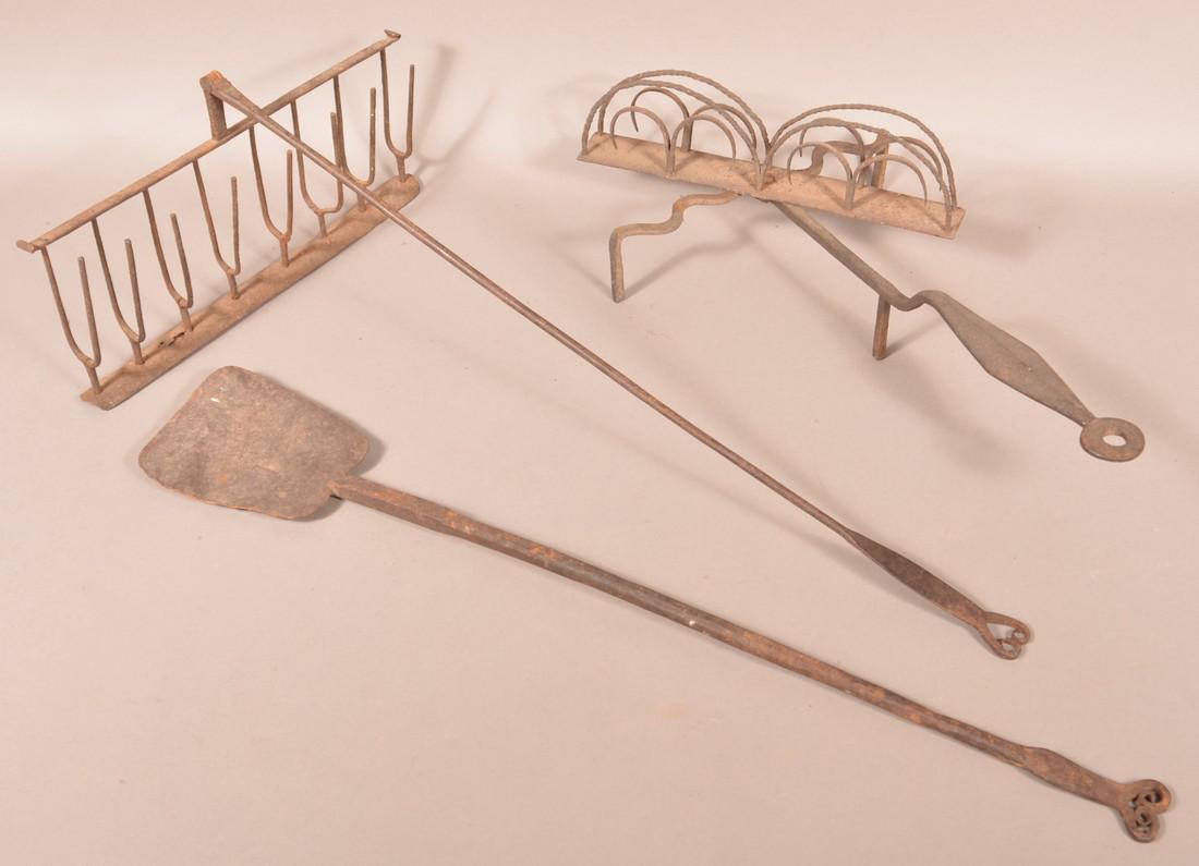 Three Pieces of Antique Wrought Iron. (1 of 1)