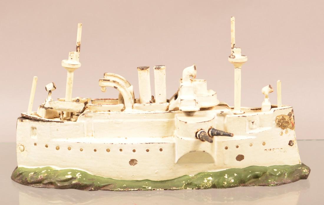 Battleship Oregon Cast Iron Still Bank. (1 of 3)