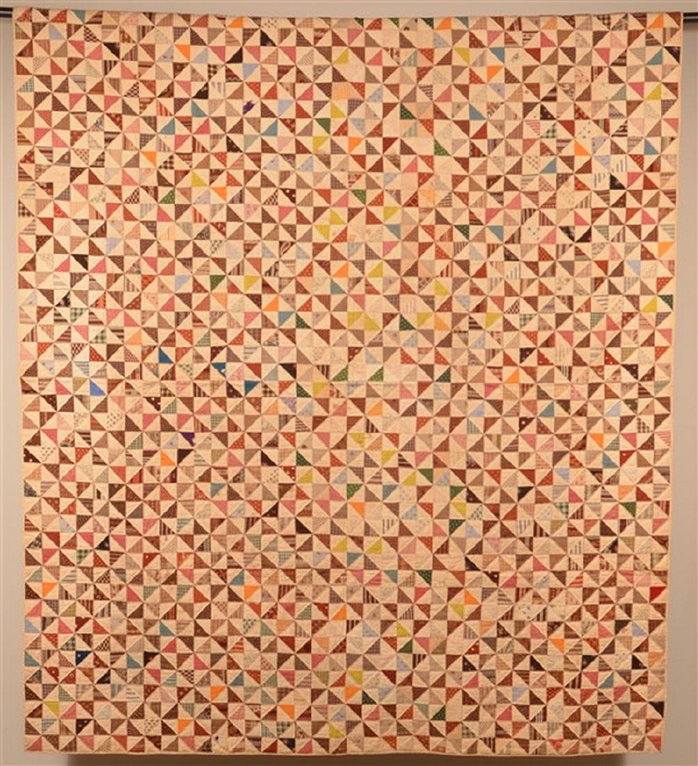 Antique Geometric Pattern Patchwork Quilt. (1 of 3)