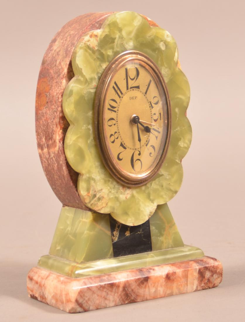 French Art Deco Marble Case Alarm Clock. (1 of 4)