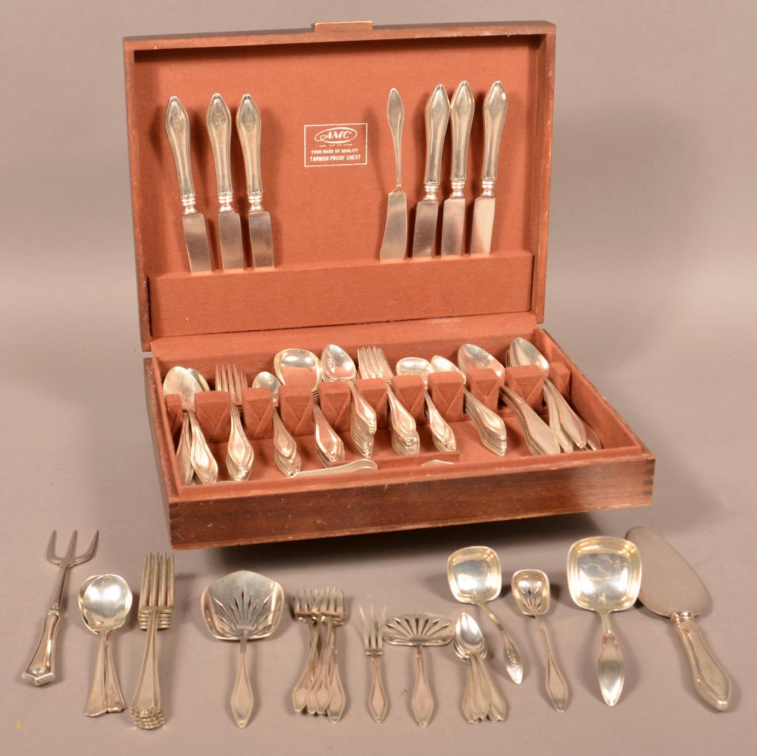 103 Pcs. of Towle Mary Chilton Sterling Flatware. (1 of 1)