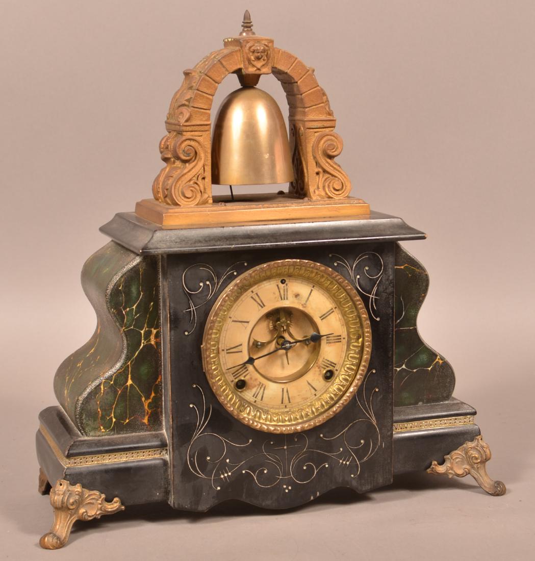 Gilbert No. 2200 Bell Top Mantle Clock.