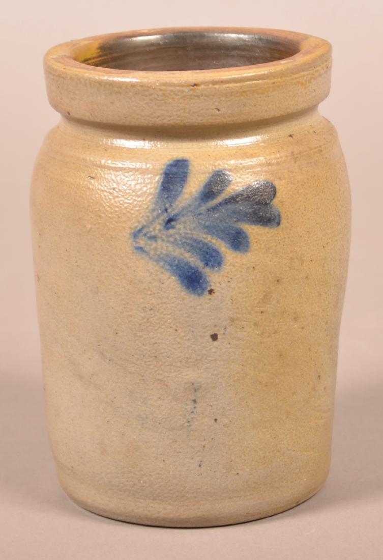 Stoneware Quart Jar Attributed to Remmey. (1 of 4)