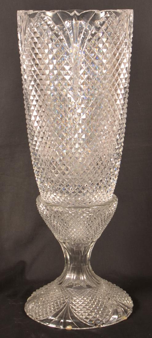 Large Two Part Design Guild Crystal Vase. (1 of 4)