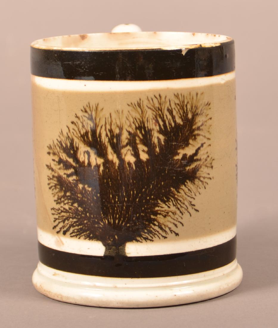 Mocha Seaweed Decorated Soft Paste China Mug. (1 of 3)