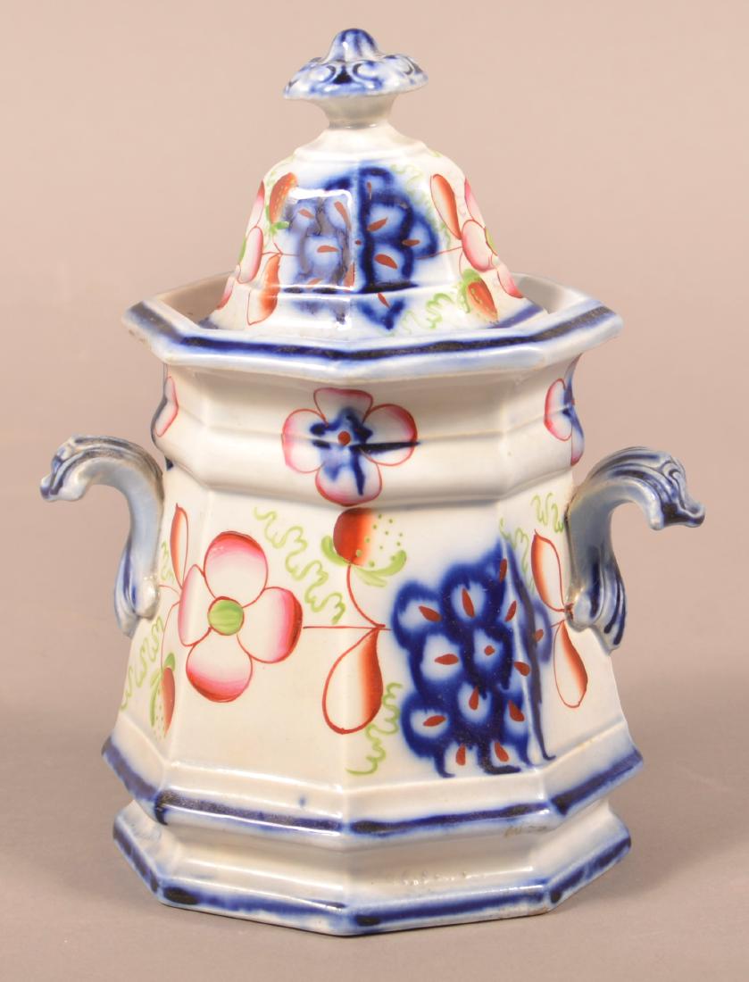 Gaudy Ironstone Strawberry Pattern Sugar Bowl. (1 of 4)