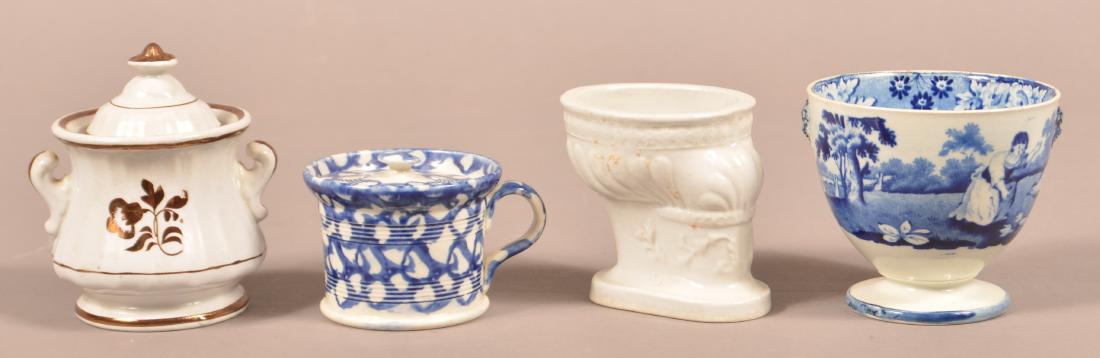 Four Various Pieces of Antique China. (1 of 2)