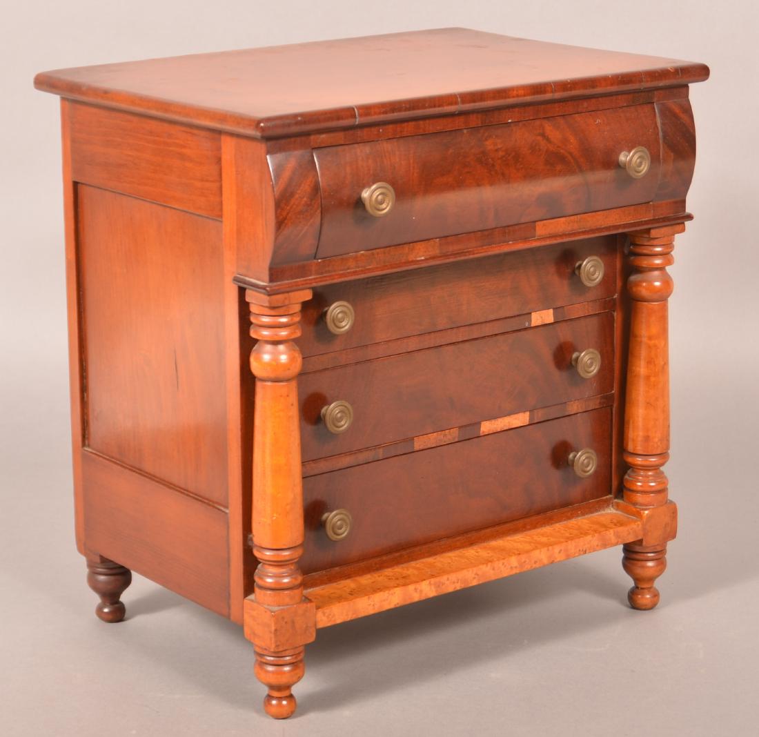 Pennsylvania Empire Miniature Chest of Drawers. (1 of 3)