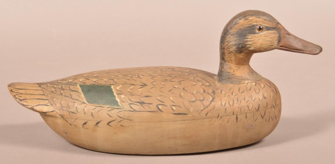 Fine Carved and Painted Mallard Hen Decoy. (1 of 3)