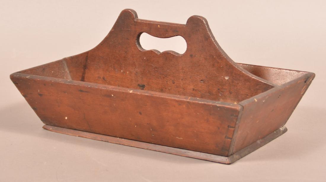 Pennsylvania 19th Century Cherry Cutlery Box. (1 of 4)