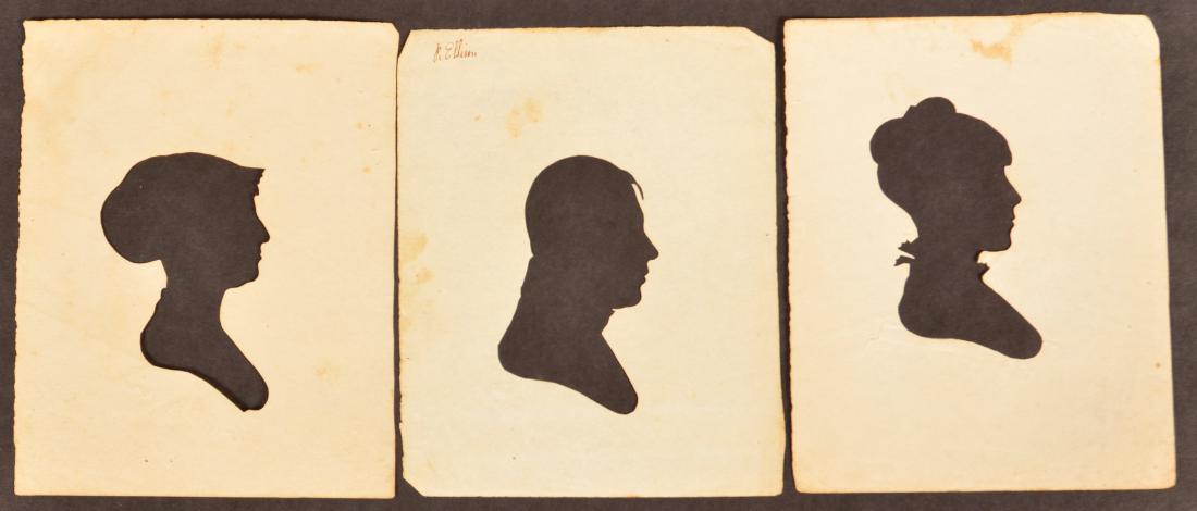 Three Peale's Museum Hollow Cut Silhouettes. (1 of 2)