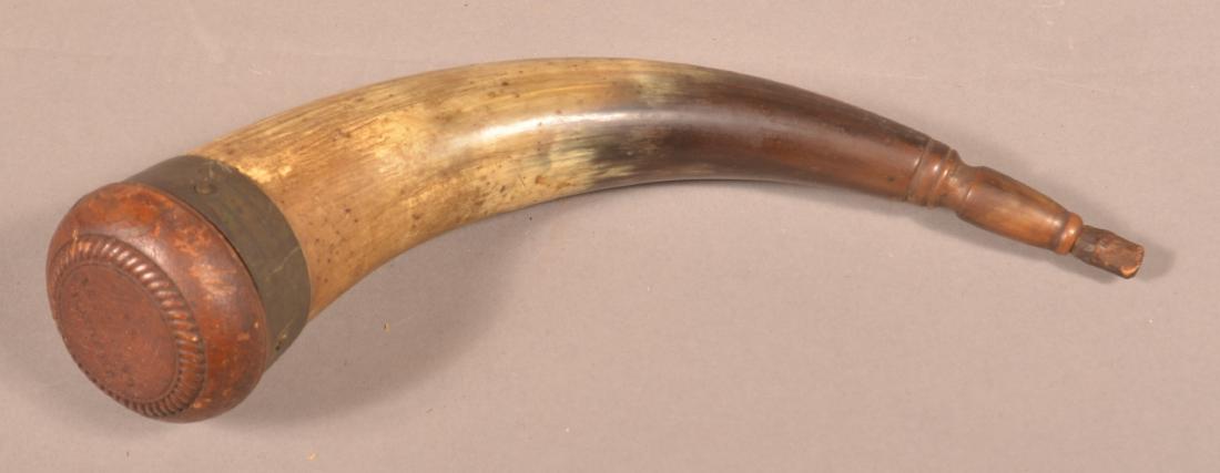 Powder Horn Stamped "J.H. Smith, Lancaster, PA". (1 of 3)