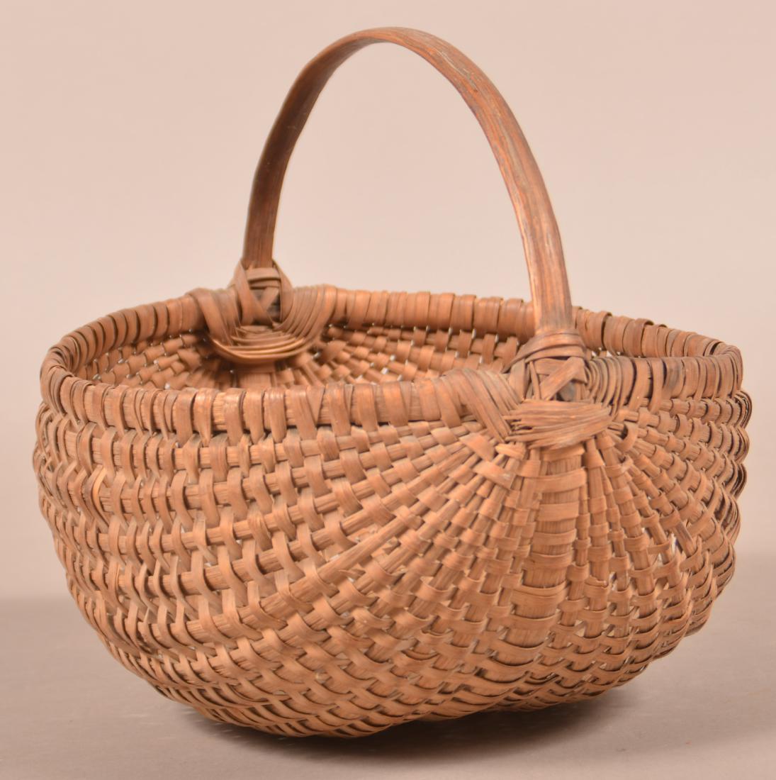 Woven Oak Splint Market Basket . (1 of 3)