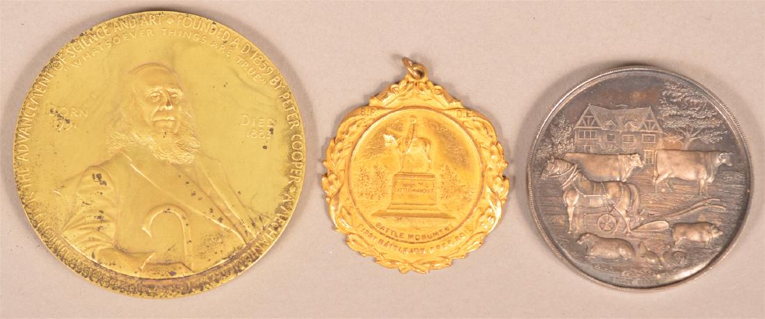 Lot of Three Various Antique Medals. (1 of 5)