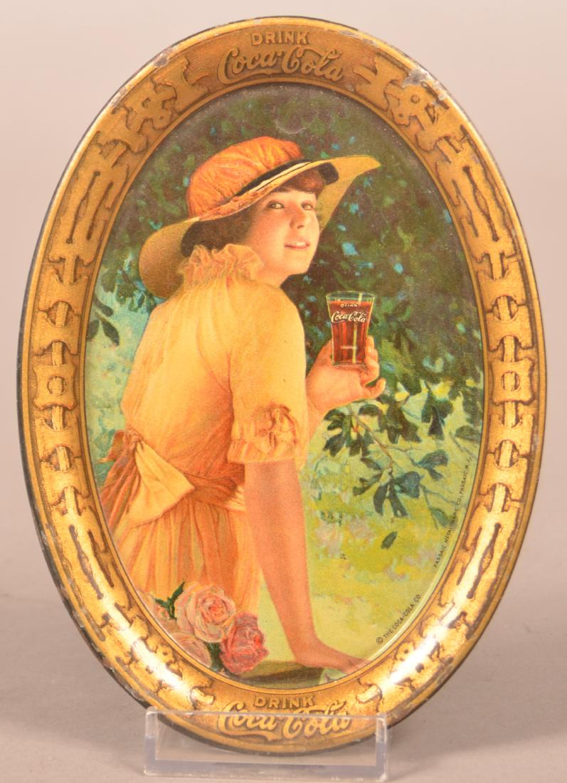 1916 Coca-Cola Tin Lithograph Tip Tray. (1 of 3)