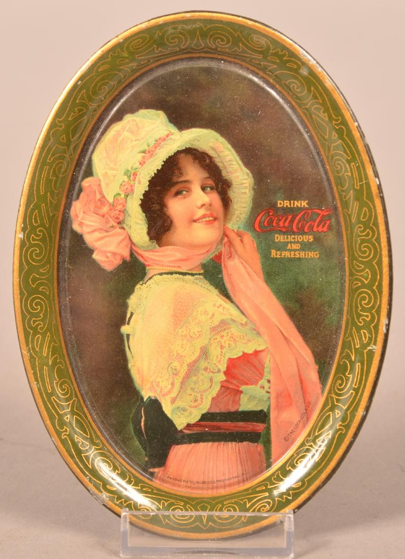 1914 Coca-Cola Tin Lithograph Tip Tray. (1 of 3)