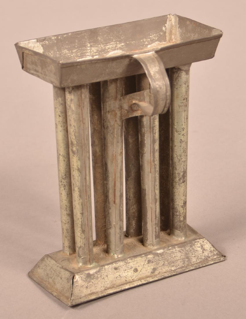 Small 19th Century Tin Eight Tube Candle Mold. (1 of 3)