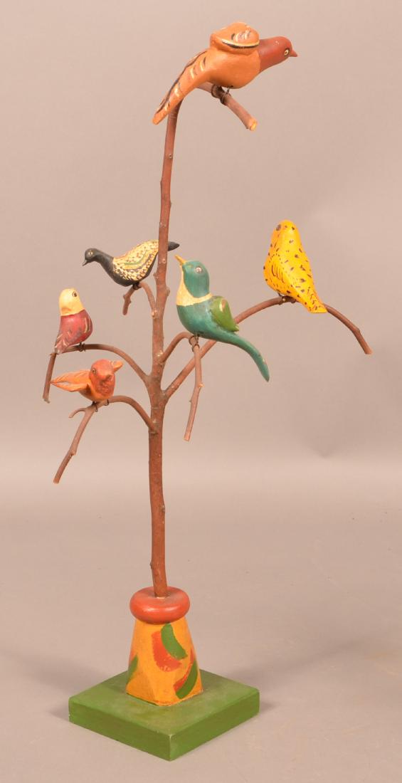 2006 Folk Art Bird Tree by June & Walt Gottshall. (1 of 3)