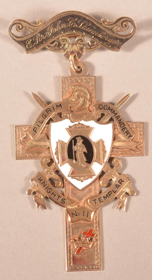 10k Knights Templar  Presentation Medal (1 of 3)