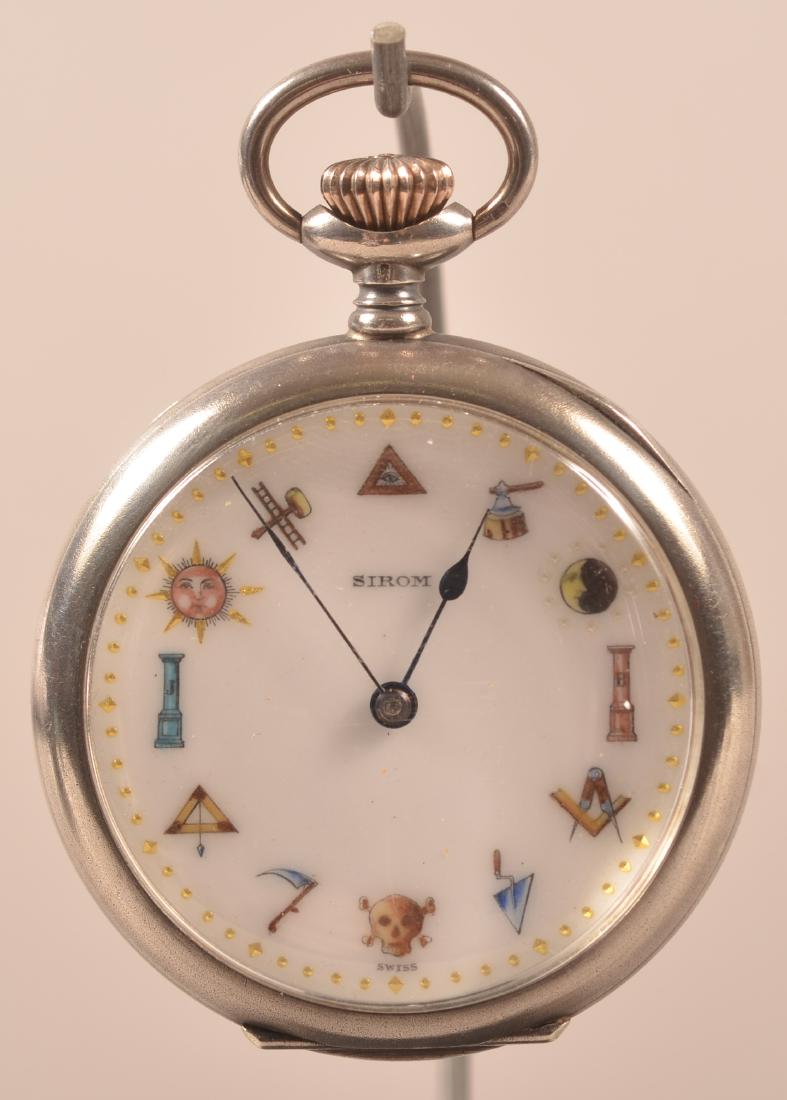 Swiss Cretets Masonic Pocket Watch (1 of 3)