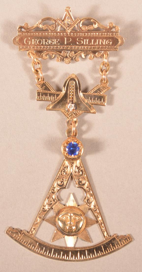 10k Masonic Presentation Medal (1 of 4)