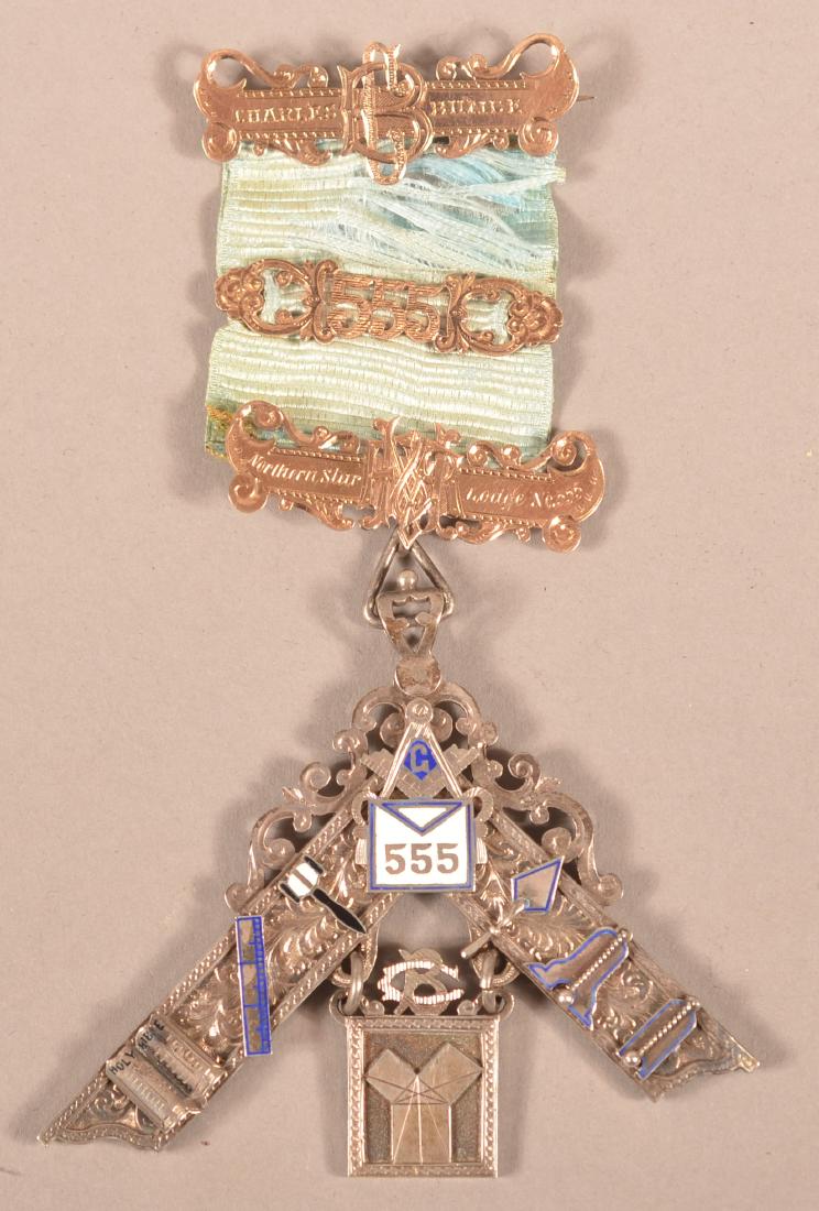 Mixed Metal Masonic Presentation Medal (1 of 5)