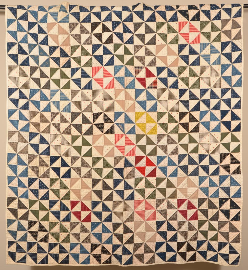 Geometric Pattern Patchwork Quilt. (1 of 4)