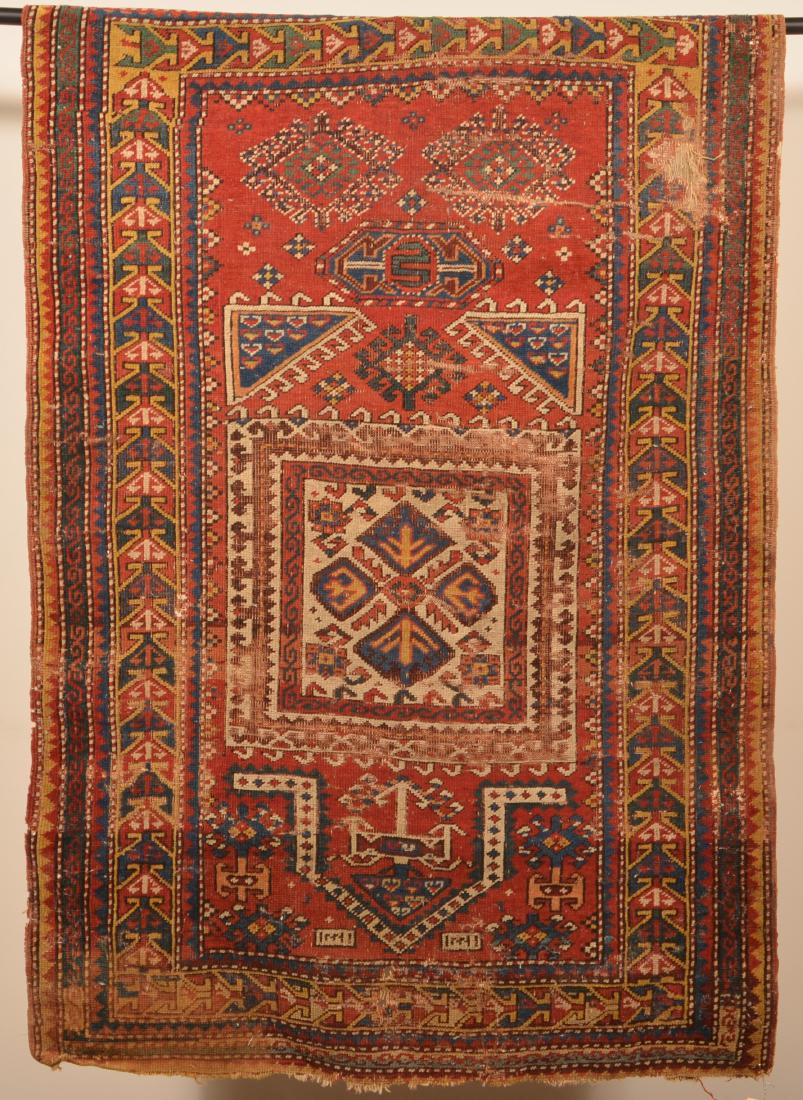 Antique Geometric Pattern Oriental Area Rug. (1 of 6)