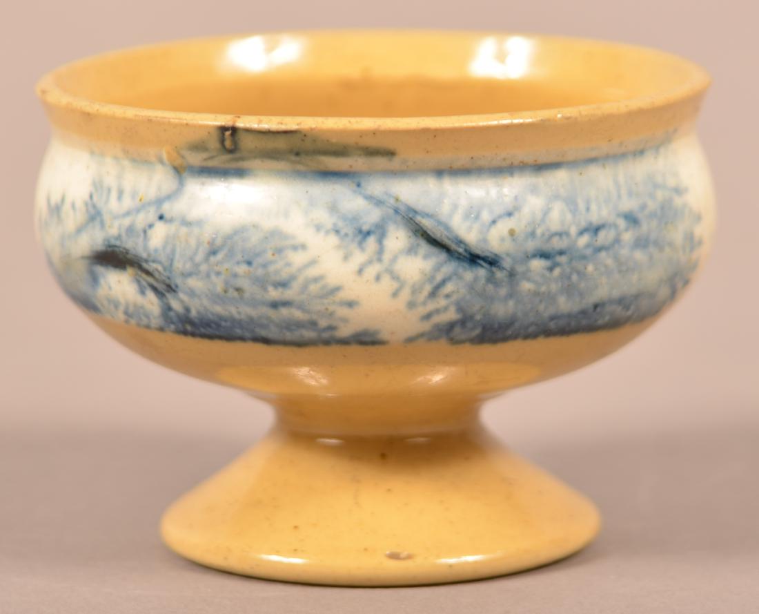 Yellowware Master Salt with Blue Seaweed Dec. (1 of 4)