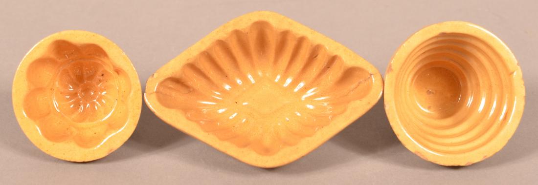 3 Yellow Rock, Philadelphia Yellowware Molds. (1 of 3)