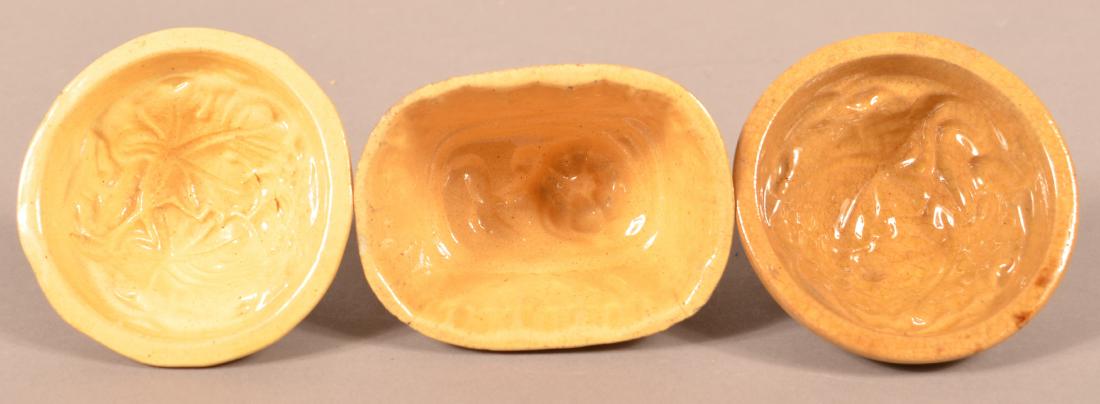 Three Antique Yellowware Molds. (1 of 3)