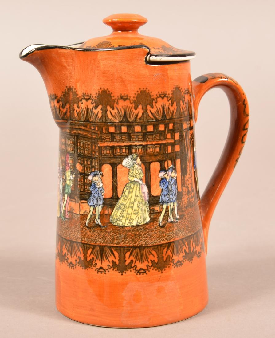 Royal Doulton Transfer Dec. Covered Syrup Jug. (1 of 3)