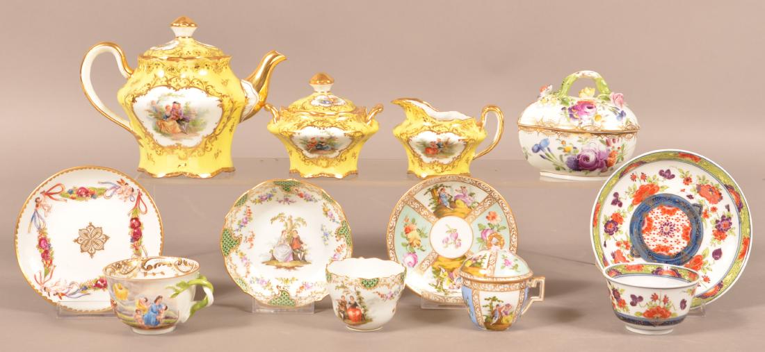 Lot of Dresden & Misc. Hand Painted Porcelain. (1 of 1)