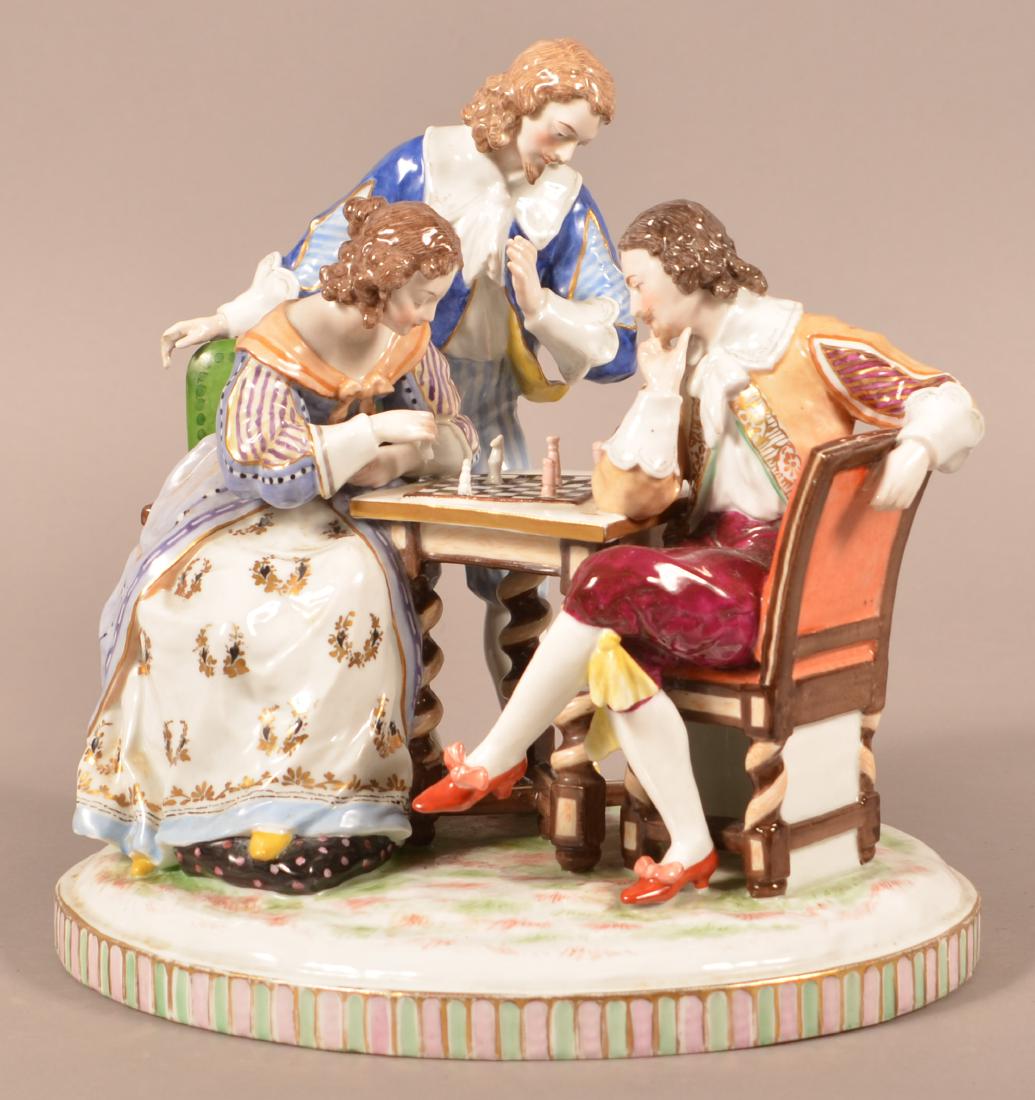 Capodimonte Porcelain Figural Group. (1 of 6)
