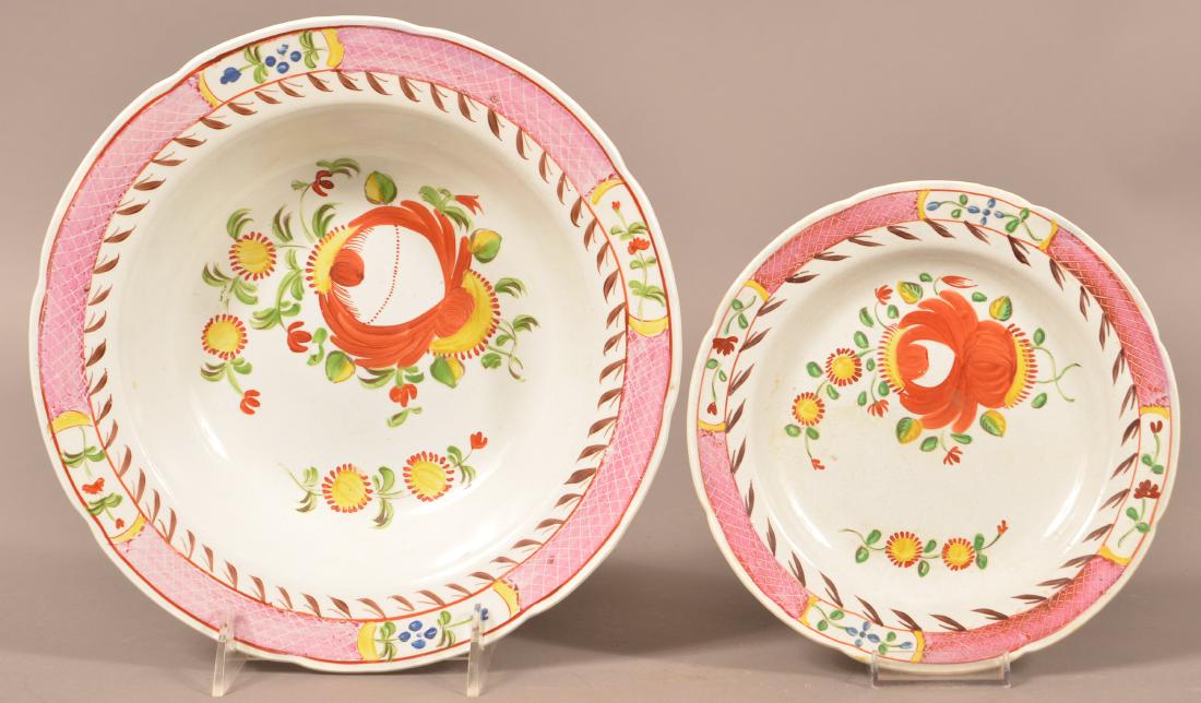 Two Kings Rose Soft Paste China Plates. (1 of 2)